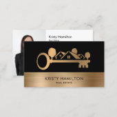 real estate professional realtor key add photo bus business card (Front/Back)