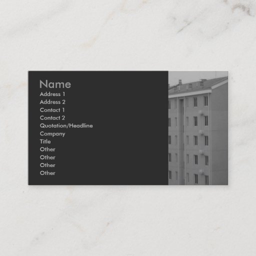 Customizable Real Estate Profile Card Business Card Templates