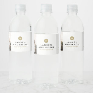 Real Estate Promotional Water Bottle Label