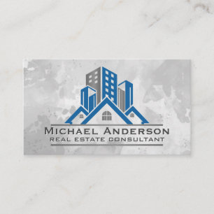 Real Estate Properties City and Residential Business Card
