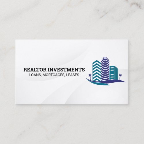 Real Estate Properties | Commercial | Skyscrapers Business Card