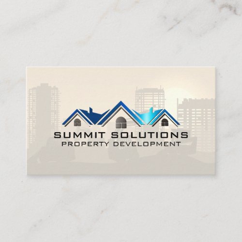 Real Estate Properties  Construction Build Business Card