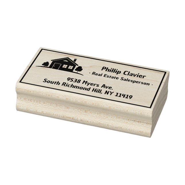 Real Estate Properties | return address Rubber Stamp (Stamp)