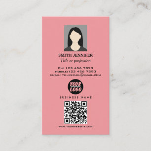 Real estate QR code professional photo elegant  Business Card