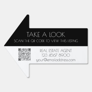 Real Estate QR Code Property For Sale Listing Sign