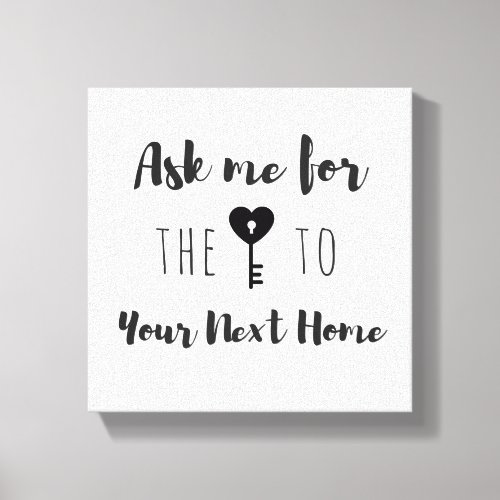 Real Estate Quote Canvas Art