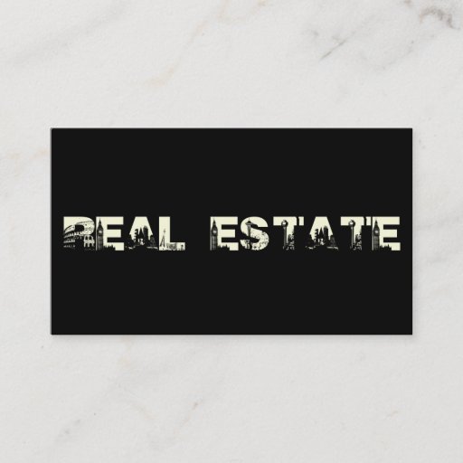 Customizable Real Estate, Realtor Business Card