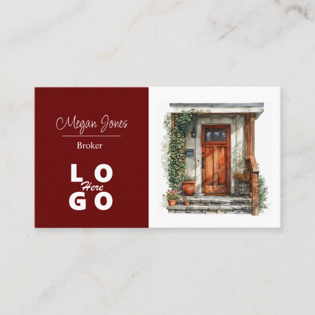 Real Estate, Realtor, Broker Business Card (Front)