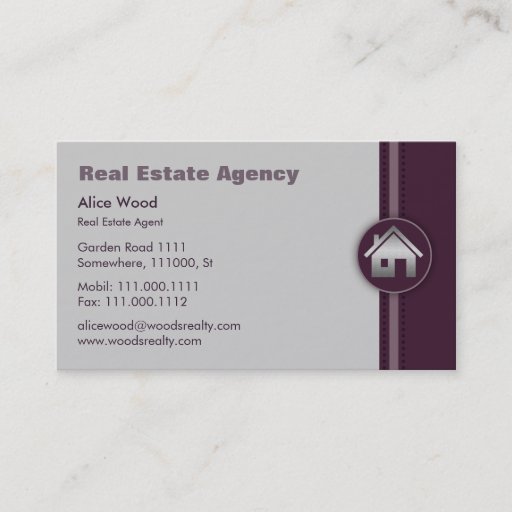 Customizable Real Estate Business Card