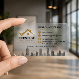 Real Estate / Realtor Clear Business Cards
