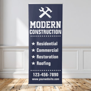 Real Estate Realtor Construction Company Retractable Banner