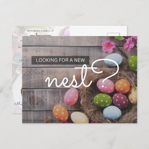 Real Estate Realtor Easter Spring Postcard