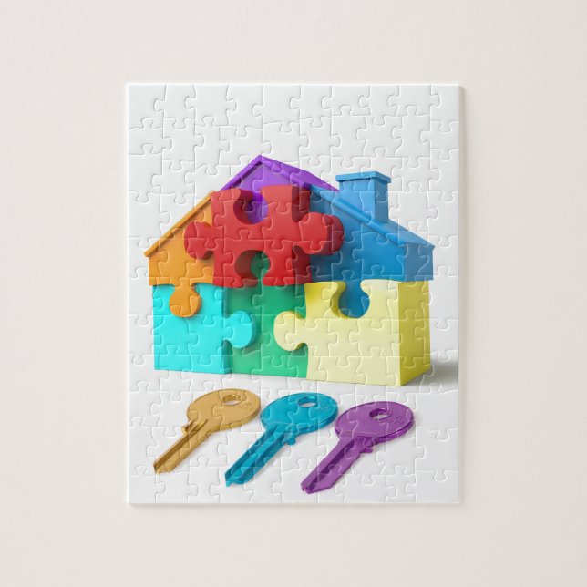 Real Estate, Realtor, estate agent, New Home Jigsaw Puzzle (Vertical)