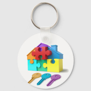 Real Estate, Realtor, estate agent, New Home Keychain