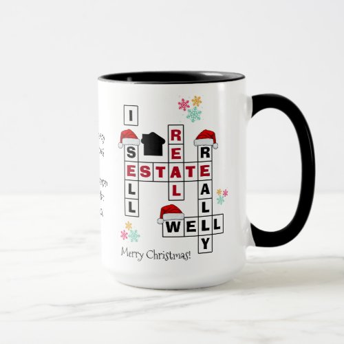 Real Estate Realtor Gift CHRISTMAS Mug