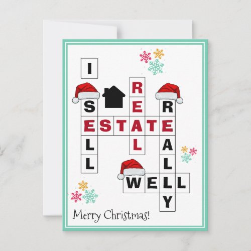 Real Estate Realtor Marketing CHRISTMAS Postcard