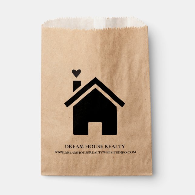 Real Estate Realtor Promotional Advertising   Favor Bag (Front)