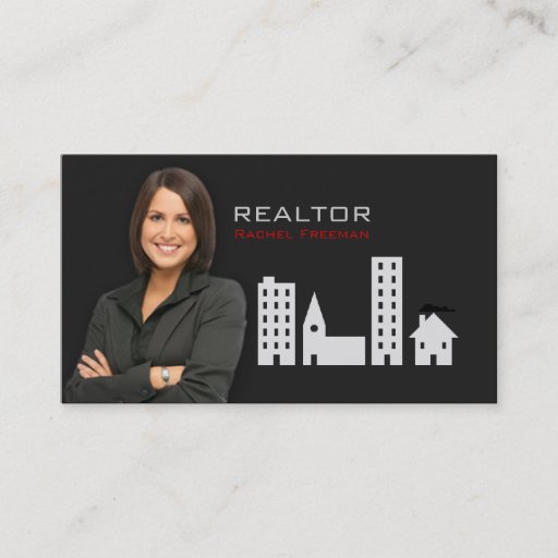 Customizable Real Estate Realtor Property Manager Building City Business Card
