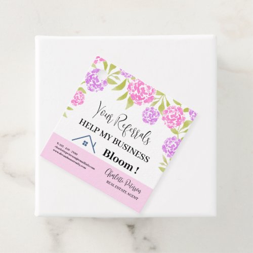 Real Estate Realtor Spring Floral Pop By Gift Tags