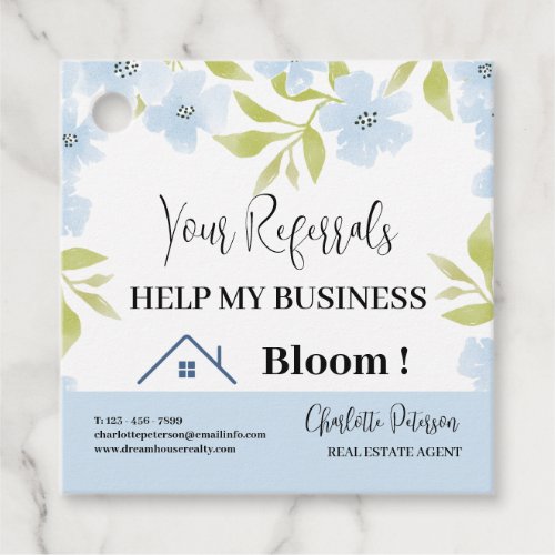 Real Estate Realtor Spring Pop By Gift Tags