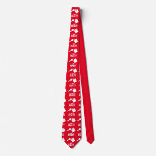 Real Estate Red Agency Branded Neck Tie