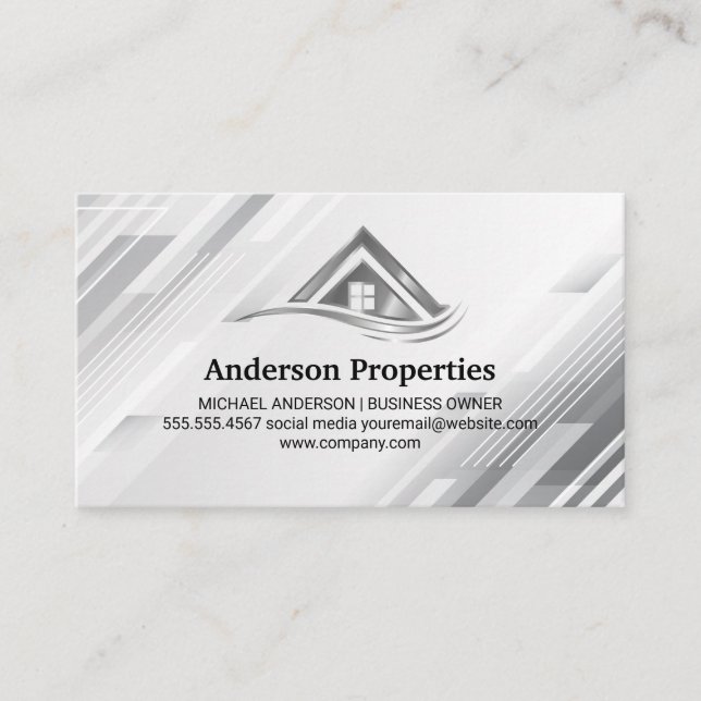 Real Estate | Residential Commercial Properties Business Card (Front)
