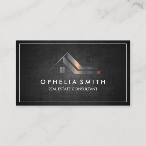 Real Estate  Residential Roof  Property Business Card