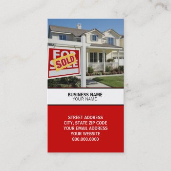 Real Estate Sales Business Card by lifethroughalens at Zazzle