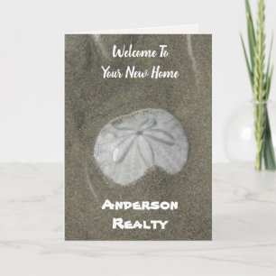 Real Estate Sand Dollar Home Sales Realtor Promo Letterpress Thank You Card