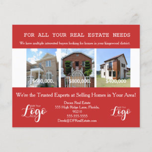 Real Estate School District Targeting Postcards Flyer