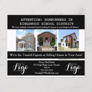 Real Estate School District Targeting promotional Flyer