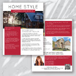Real Estate September Newsletter Promotional Flyer<br><div class="desc">This HOME STYLE real estate marketing newsletter will raise your brand awareness and generate new leads. The modern design will catch the eye of your potential clients and let them know that you are the friendly,  knowledgeable real estate agent.</div>