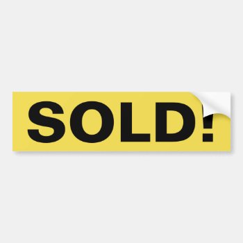 Real Estate Sign Sold! Sticker by BigCity212 at Zazzle