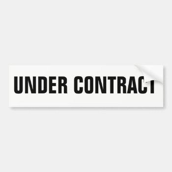 Real Estate Sign Under Contract Sticker by BigCity212 at Zazzle