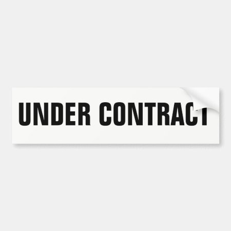 Real Estate Sign Under Contract Sticker