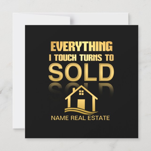 REAL ESTATE SOLD  CAR MAGNET (Front)