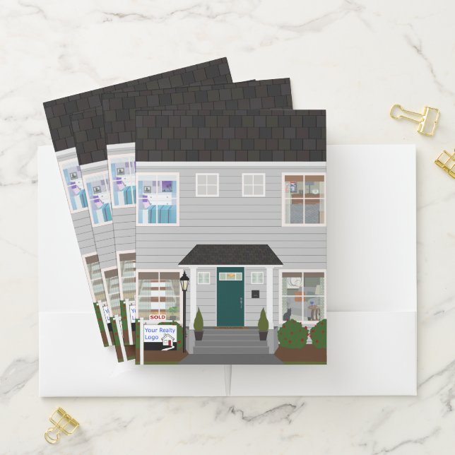 Real Estate Sold Home Pocket Folder (In Situ)