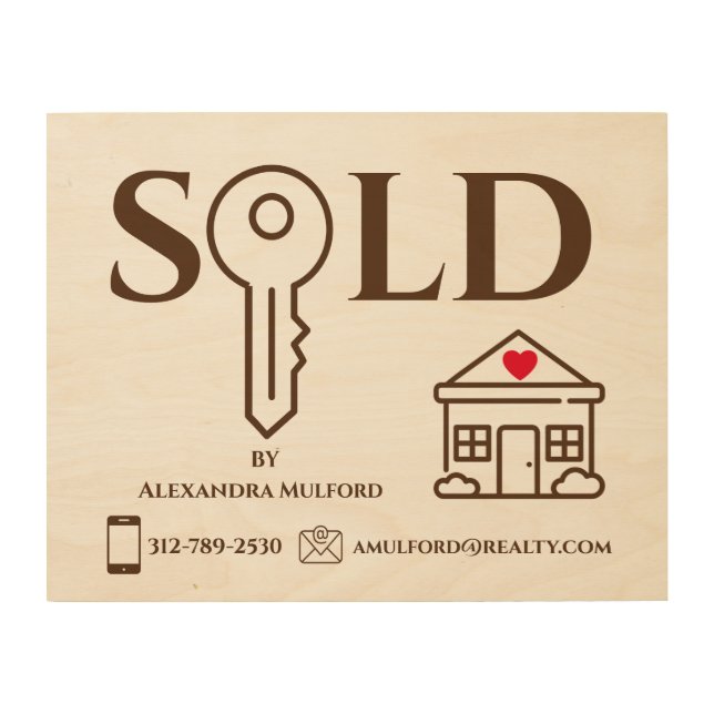 Real Estate Sold Sign (Front)