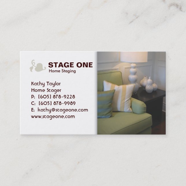 Real Estate / Staging Interior Business Card (Front)