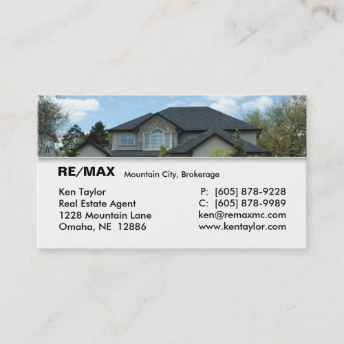 Real Estate Stucco House Business Card 2