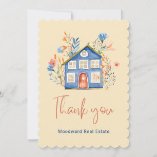 Real Estate Thank You Client Appreciation Stylish  Card