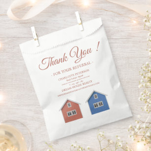 Real Estate Thank You For Your Referral  Favor Bag