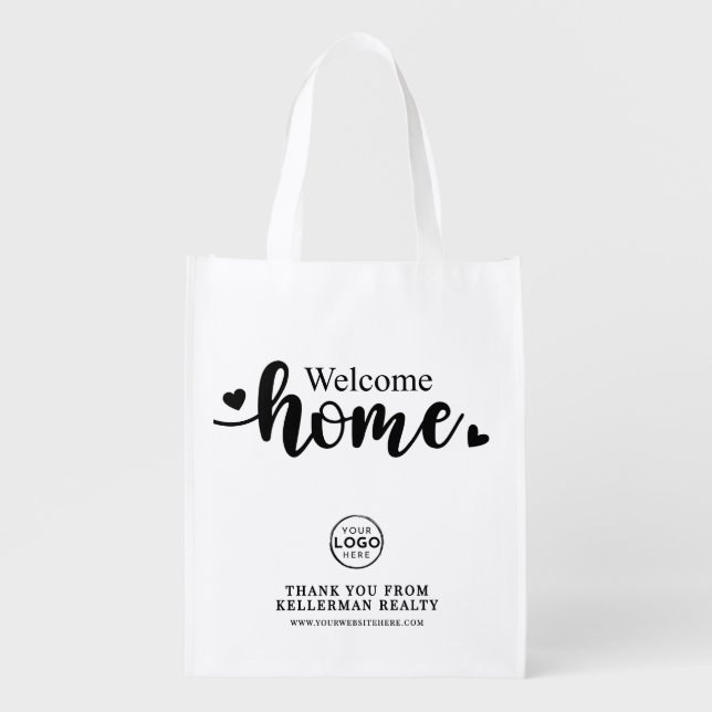 Real Estate Thank You Gift Grocery Bag (Front)