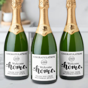Real Estate Thank You Gift New Home Sparkling Wine Label