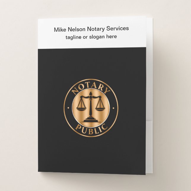 Real Estate Theme Pocket Folder (Front)