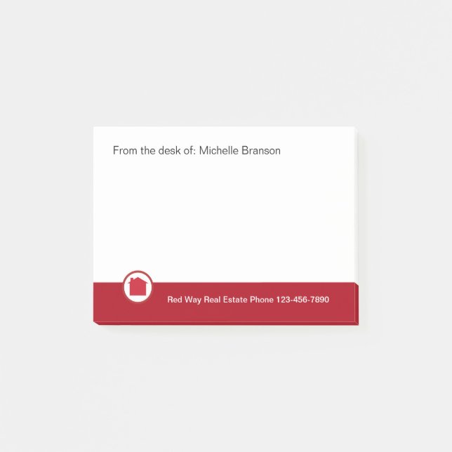 Real Estate Theme Post-it Notes (Front)