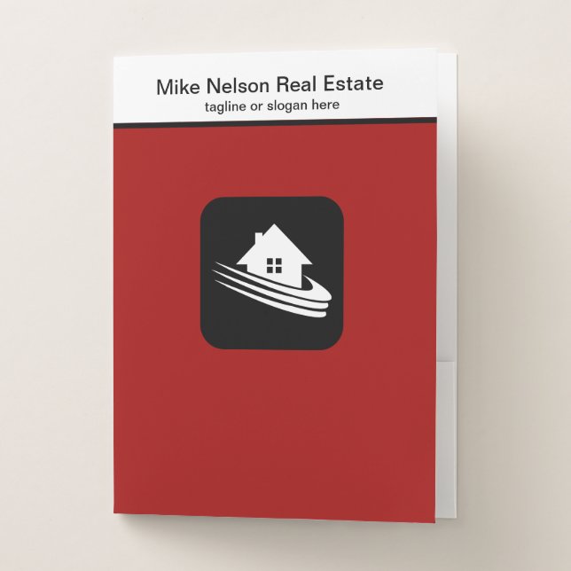 Real Estate Theme Professionally Designed Pocket Folder (Front)