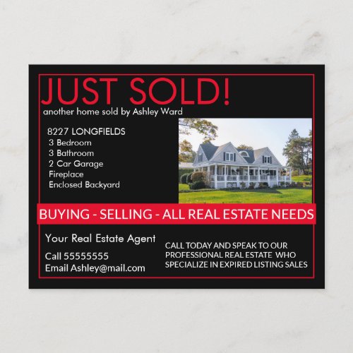 Real estate Trouble selling your home just sold Postcard