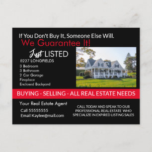 Real estate Trouble selling your home?  Postcard