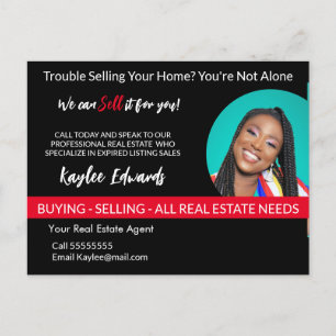 Real estate Trouble selling your home? Postcard